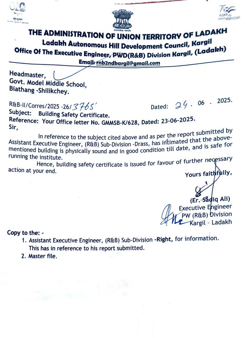 Building Safety Certificate